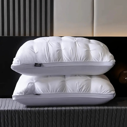 LUXURIOUS 5-STAR HOTEL QUALITY HIGH PILLOWS W/DEEP SUPPORT