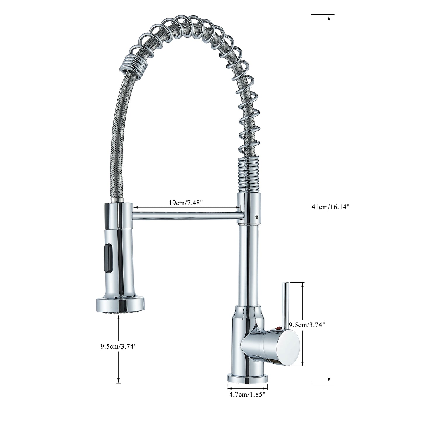 Single-Handle Removable Gourmet Kitchen Faucet, 2-Mode Sprayer