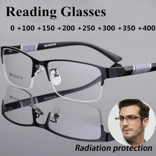 RETRO BUSINESS ANTI-BLUE READING GLASSES