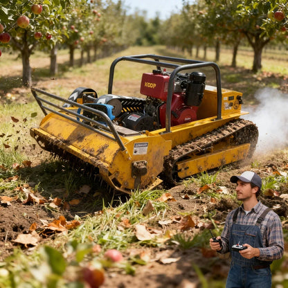 REMOTE CONTROLLED SELF-PROPELLED ROBOT LAWN MOWER