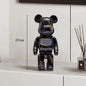 27cm - PAINTED GRAFFITI BEAR RESIN DESKTOP STATUE/ORNAMENTS