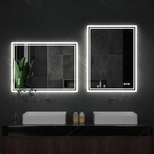FRAMELESS LED ILLUMINATED BACKLIT BATHROOM MIRROR LED