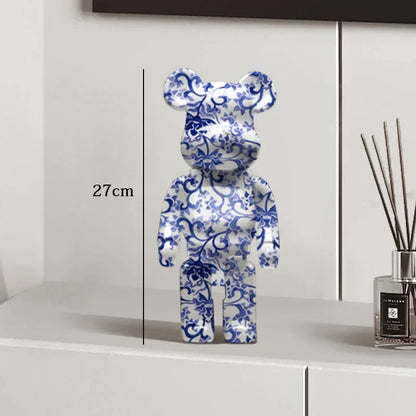 27cm - Graffiti Bear Resin Statue/Ornaments, Bear Decor