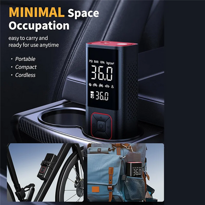150 psi - CORDLESS PORTABLE AIR COMPRESSOR TIRE INFLATOR