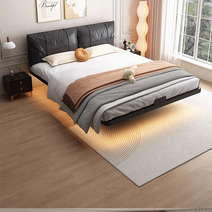 Modern Luxury Floating Frame Bed Design Furniture