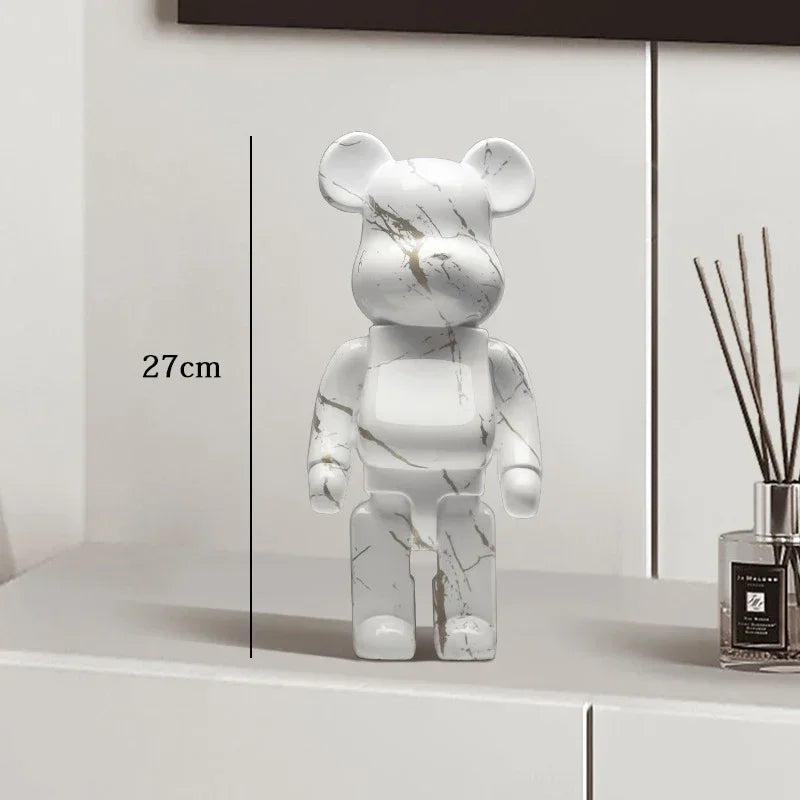 27cm - Graffiti Bear Resin Statue/Ornaments, Bear Decor