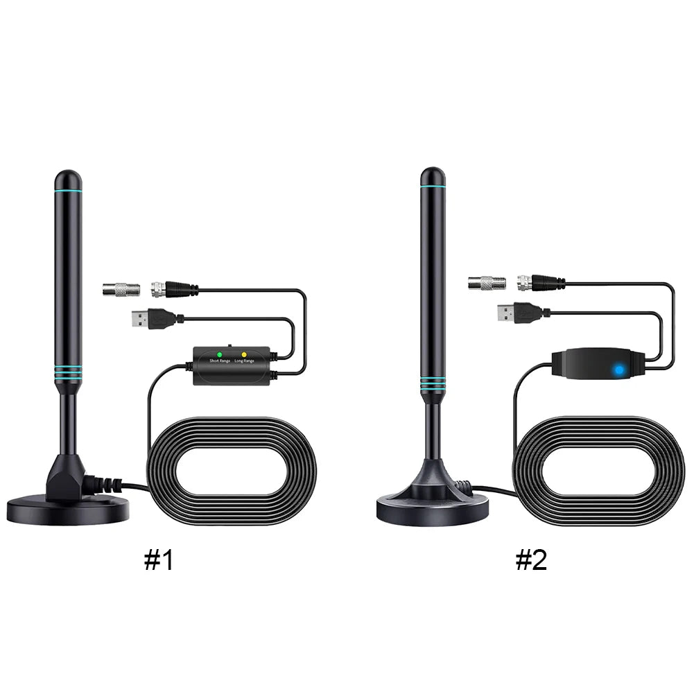 4K/1080P, 480+ MILES - PORTABLE HD ANTENNA W/SIGNAL AMPLIFIER