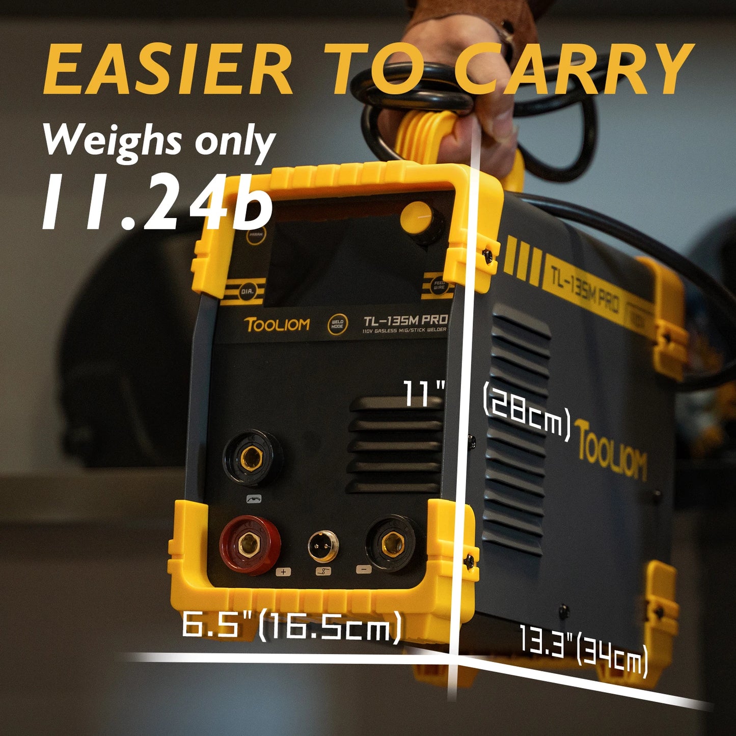 110V, 135A - DC INVERTER MIG WELDER FLUX CORE GASLESS MIG/TIG/STICK