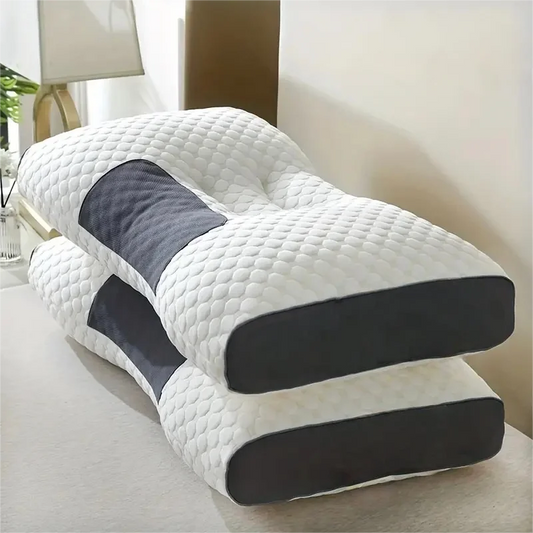 2pcs - ADJUSTABLE SUPPORT ERGONOMIC ORTHOPEDIC MASSAGE NECK PILLOWS