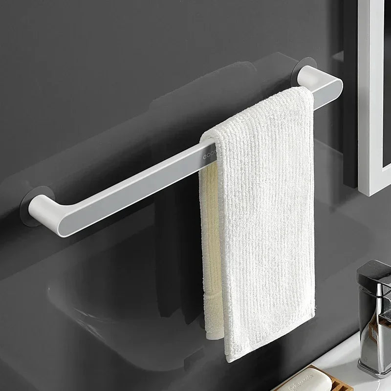 SELF-ADHESIVE WALL MOUNTED TOWEL HANGER ORGANIZER