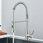 Black Flexible Kitchen Faucet Pull Down Spring Hot Cold Water Mixer Tap 360° Swivel Stream Sprayer Nozzle Kitchen Sink Tap Crane