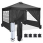 10-Foot x 10-FOOT  - POP-UP CANOPY W/4 REMOVABLE SIDEWALLS & AIR VENT