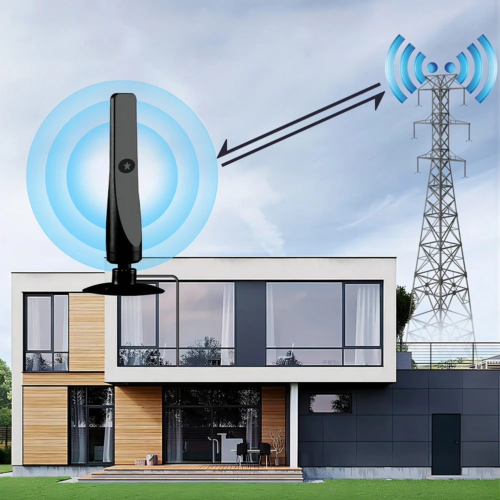 50-MILES - 4K HD DIGITAL TV ANTENNA WITH AMPLIFIER BOOSTER