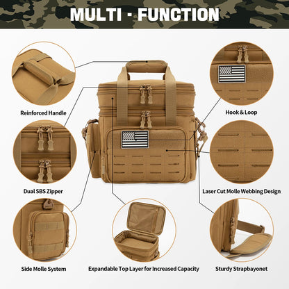 18L - TACTICAL LEAK PROOF  EXPANDABLE COOLER BAG/LUNCH BOX