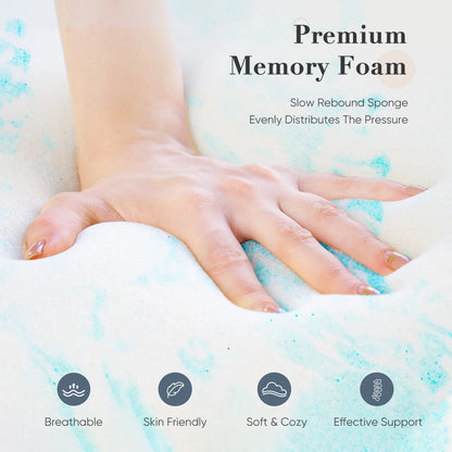 2-3in - SOFT COOLING GEL MEMORY FOAM FULL SIZE MATTRESS TOPPER