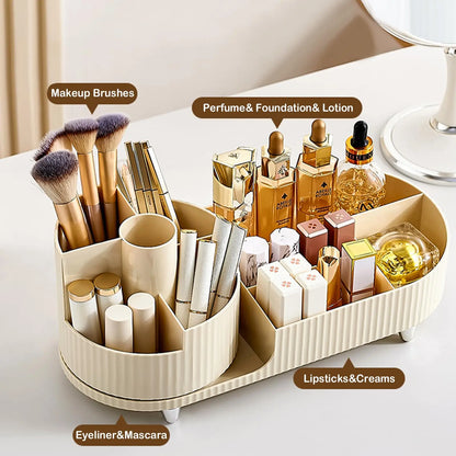 COUNTERTOP ROTATING MAKEUP ORGANIZER BRUSH HOLDER