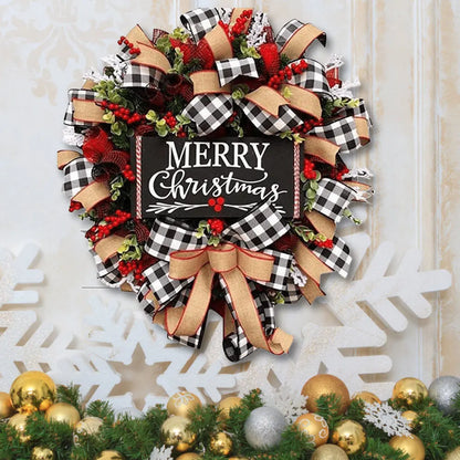 9.84in/14.96in/7.72in - CHRISTMAS HOLIDAY ART FRONT DOOR WREATHS