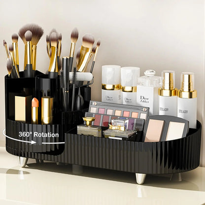 COUNTERTOP ROTATING MAKEUP ORGANIZER BRUSH HOLDER