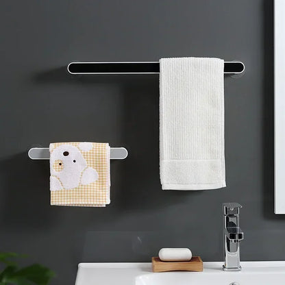SELF-ADHESIVE WALL MOUNTED TOWEL HANGER ORGANIZER