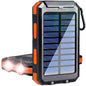 38800mAh LIGHTWEIGHT MOBILE SOLAR POWER BANK W/BUILT-IN CABLE