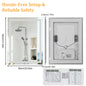 19.68-Inches/23.62-Inches/39.37-Inches/47.24-Inches - LED Bathroom Make-Up Vanity Mirror W/Bluetooth Speaker