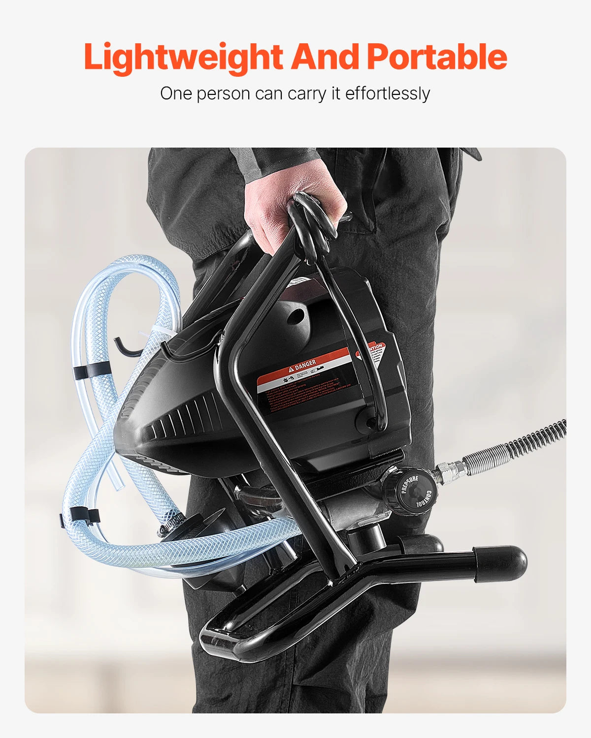 650W, 3000psi - ELECTRIC STAND HIGH EFFICIENCY AIRLESS PAINT SPRAYER