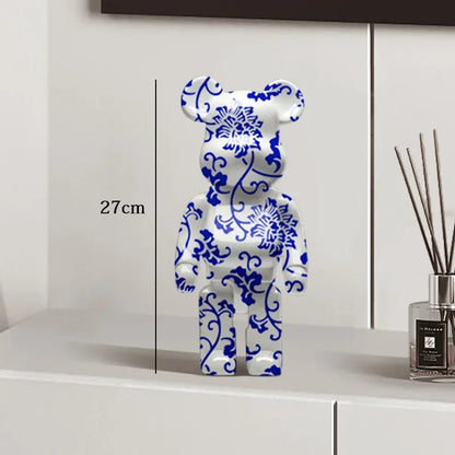 27cm - Graffiti Bear Resin Statue/Ornaments, Bear Decor