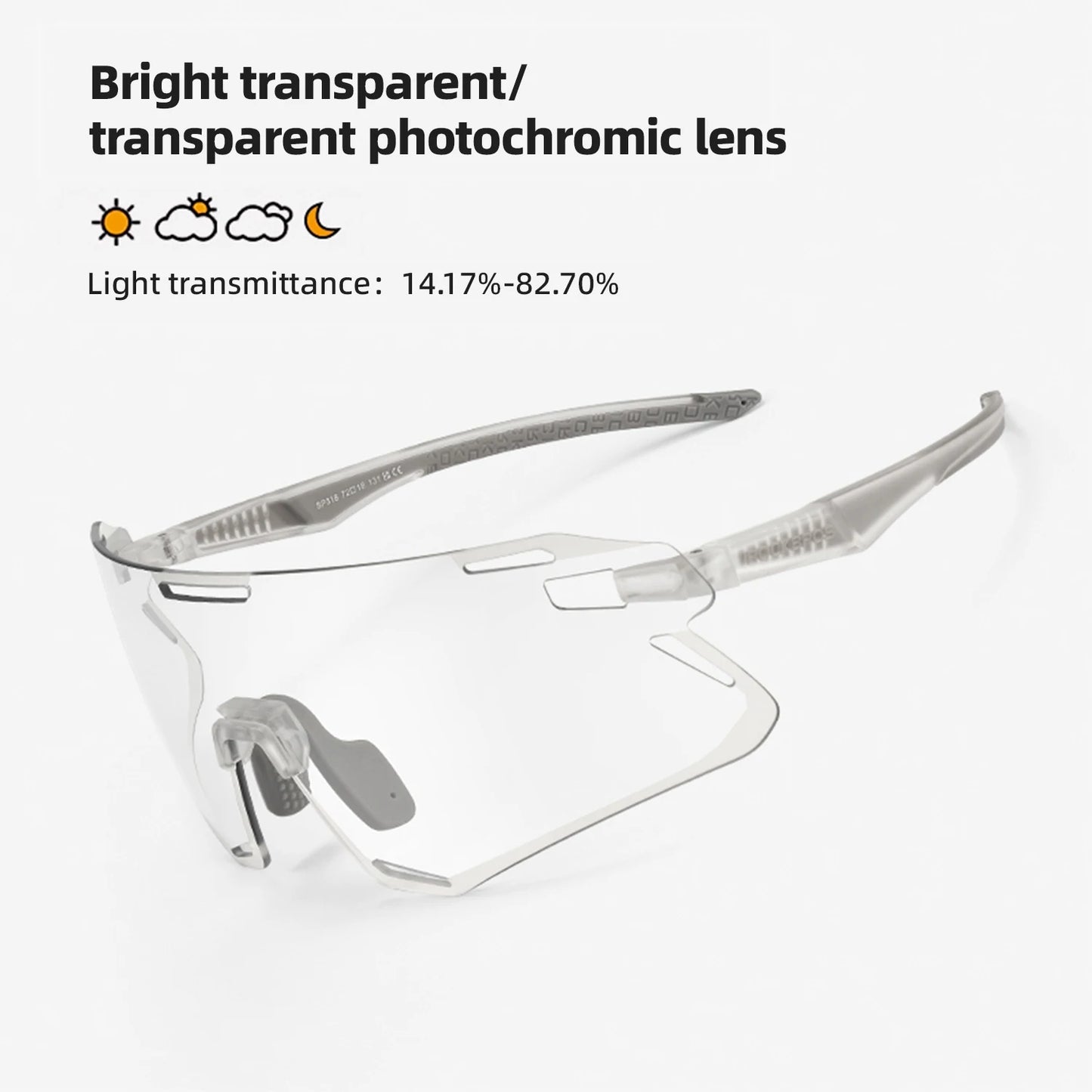 MEN'S PHOTOCHROMIC MTB ROAD CYCLING EYEWEAR SUNGLASSES