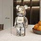 27cm - PAINTED GRAFFITI BEAR RESIN DESKTOP STATUE/ORNAMENTS