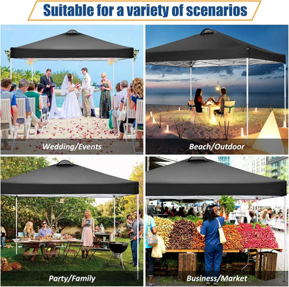 10-Foot x 10-FOOT  - POP-UP CANOPY W/4 REMOVABLE SIDEWALLS & AIR VENT