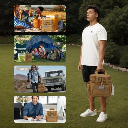 18L - TACTICAL LEAK PROOF  EXPANDABLE COOLER BAG/LUNCH BOX