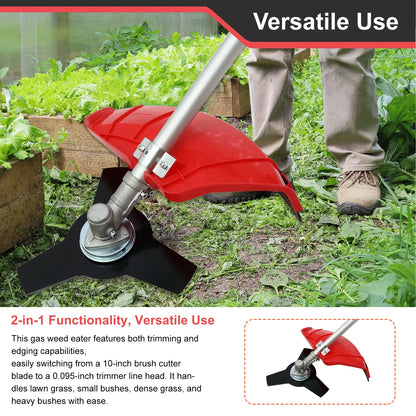 4-Stroke, 31cc, 15lbs - GAS WEED EATER W/13" STRAIGHT SHAFT TRIMMER