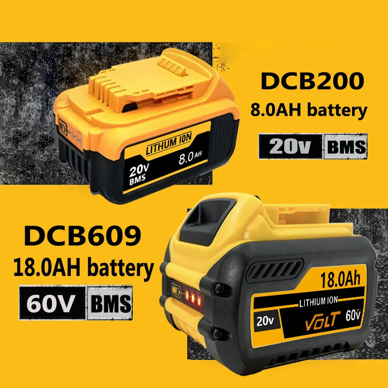 20V/60V, 18.0Ah LITHIUM-ION REPLACEMENT RECHARGEABLE BATTERIES
