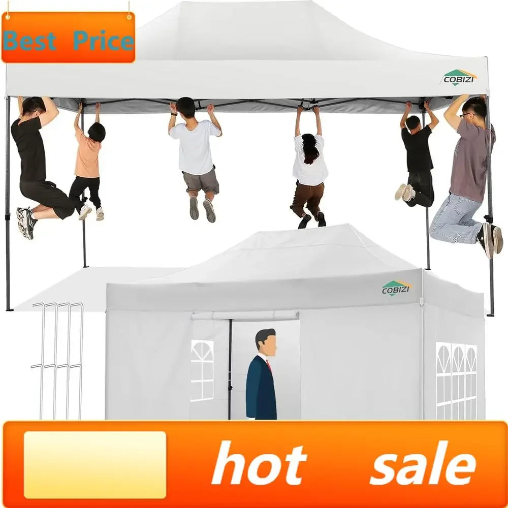 10-Foot by 15-Foot - Waterproof Heavy-Duty Outdoor Party Tent W/Sidewalls