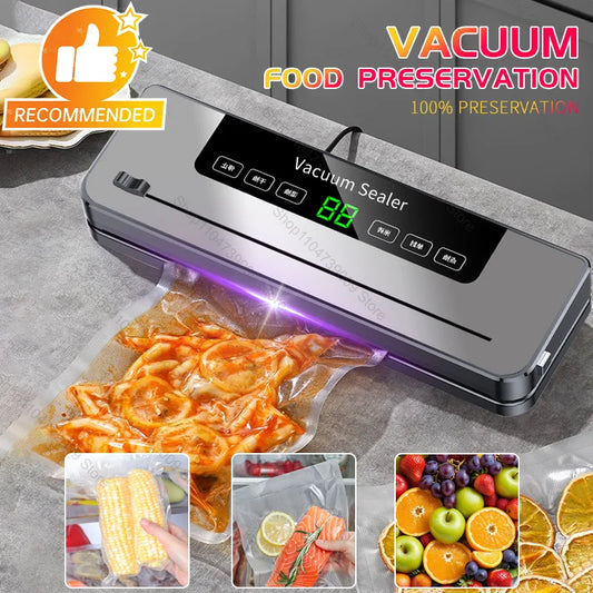 Electric Vacuum Sealer Built-in Cutter, Dry/Wet