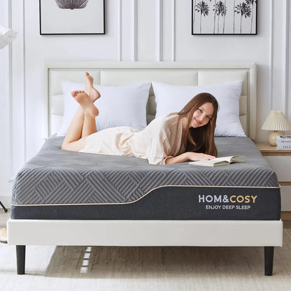 10in - QUEEN SIZE LUXURY COOLING GEL MEMORY FOAM MATTRESS