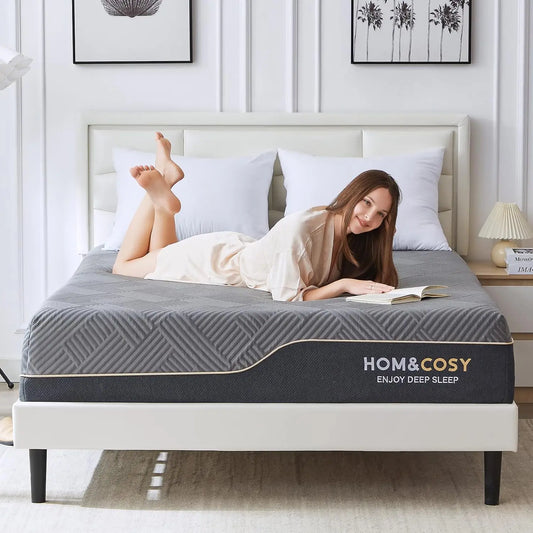 10in - QUEEN SIZE LUXURY COOLING GEL MEMORY FOAM MATTRESS