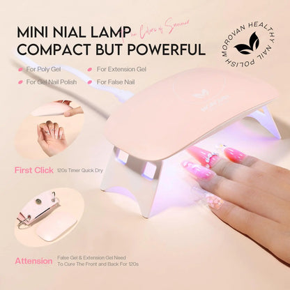 POLY GEL NAIL ENHANCEMENT STARTER KIT W/ UV light