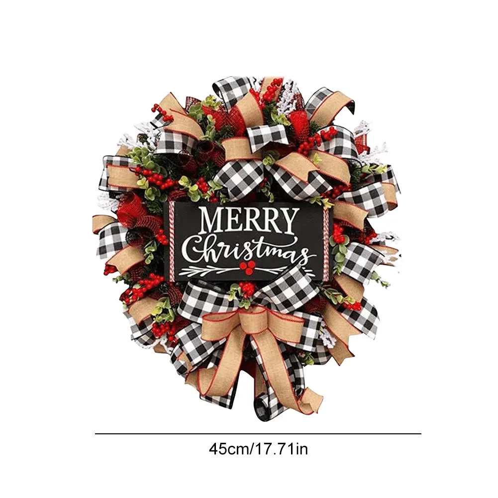 9.84in/14.96in/7.72in - CHRISTMAS HOLIDAY ART FRONT DOOR WREATHS