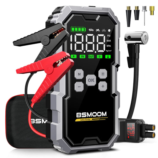 150 PSI, 7000A - PORTABLE CAR STARTER W/AIR COMPRESSOR