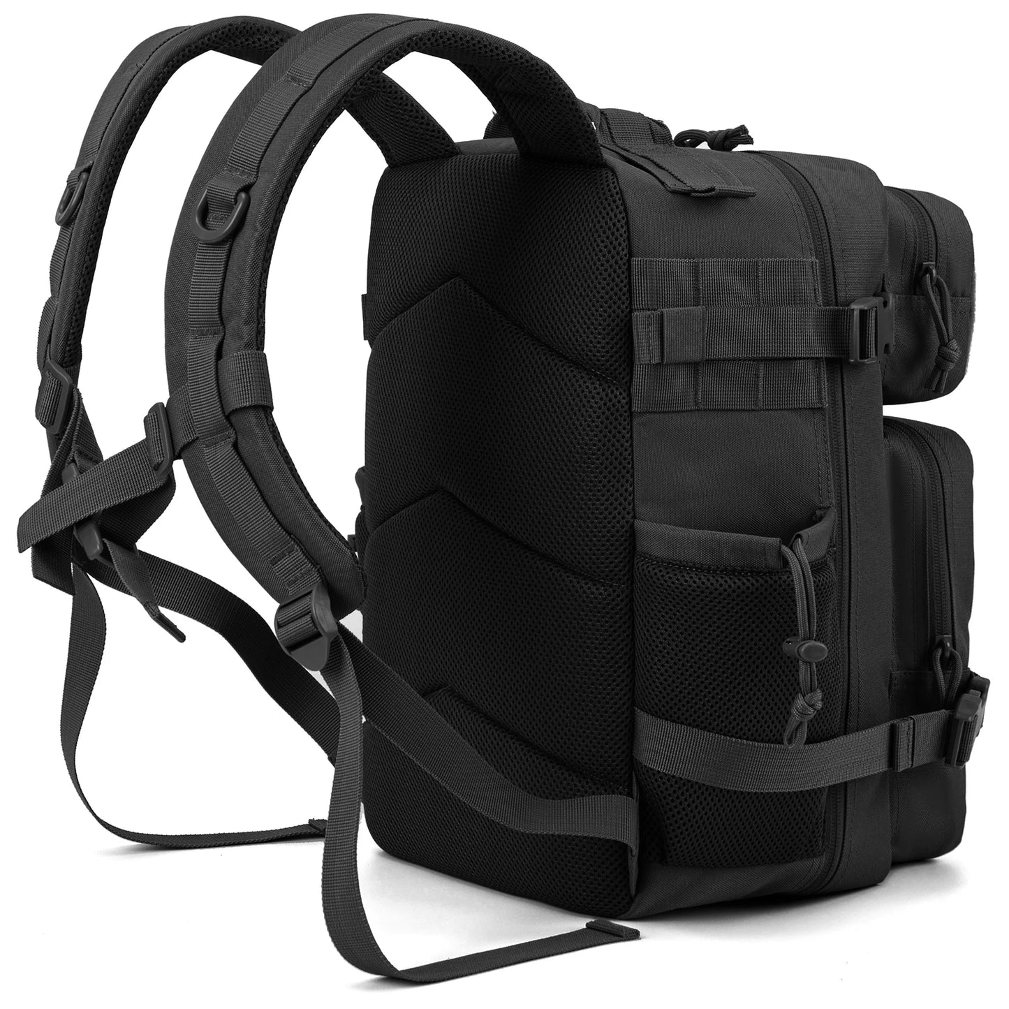 25L - TACTICAL OUTDOOR HIKING BACKPACK W/DUAL BOTTLE HOLDER