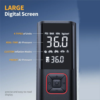 150 psi - CORDLESS PORTABLE AIR COMPRESSOR TIRE INFLATOR