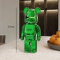 27cm - PAINTED GRAFFITI BEAR RESIN DESKTOP STATUE/ORNAMENTS