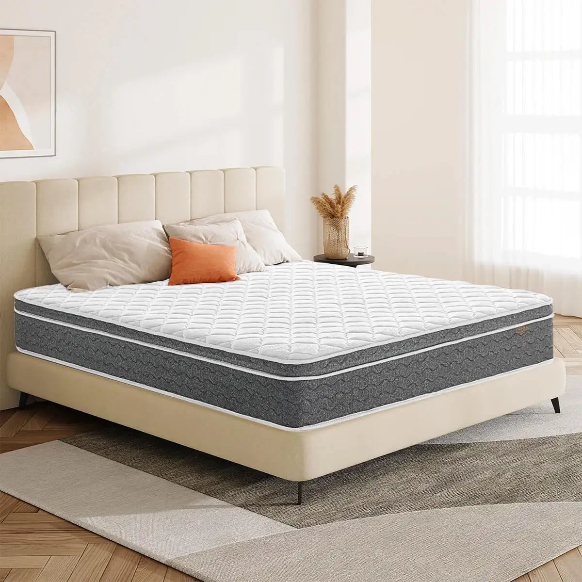 10in/12in/14in - QUEEN SIZE HYBRID MEDIUM, MOTION ISOLATION MATTRESS-IN0-A-BOX