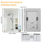19.68-Inches/23.62-Inches/39.37-Inches/47.24-Inches - LED Bathroom Make-Up Vanity Mirror W/Bluetooth Speaker