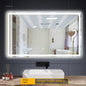 LED LIT - LUXURY WALL-MOUNTED TOUCH SCREEN BATHROOM MIRROR