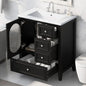 30in - SOLID WOOD SINGLE SINK BATHROOM VANITY CABINET