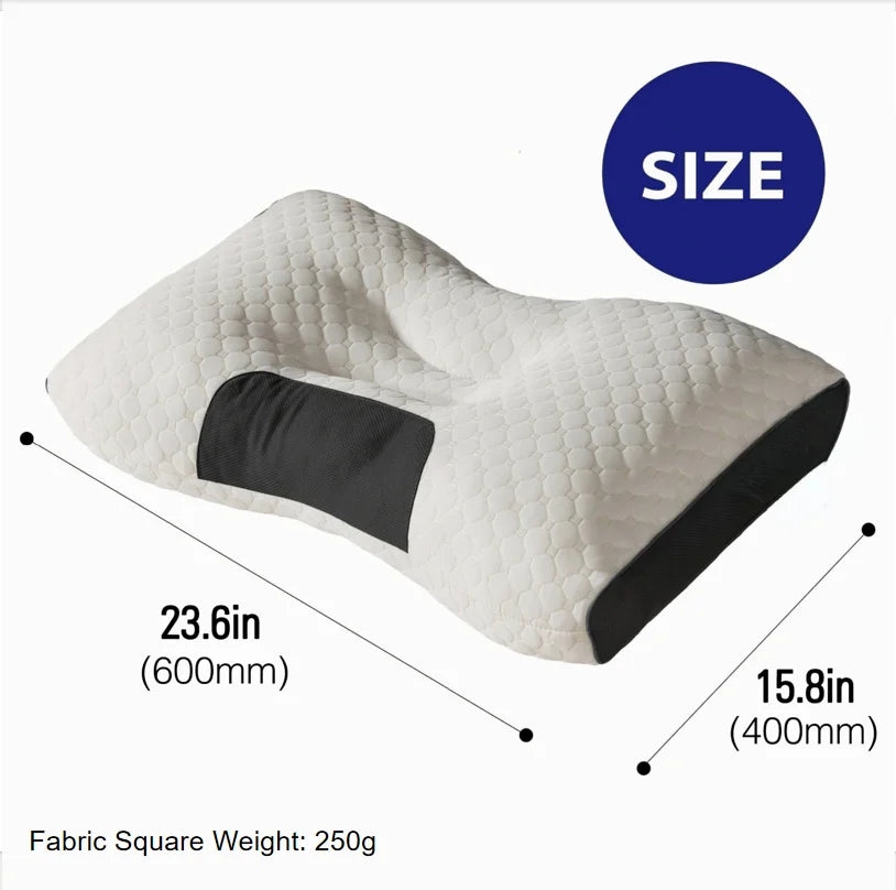 2pcs - ADJUSTABLE SUPPORT ERGONOMIC ORTHOPEDIC MASSAGE NECK PILLOWS