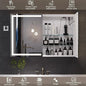LED LIGHTED WALL MOUNTED MEDICINE CABINET W/MIRROR