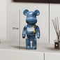 27cm - PAINTED GRAFFITI BEAR RESIN DESKTOP STATUE/ORNAMENTS